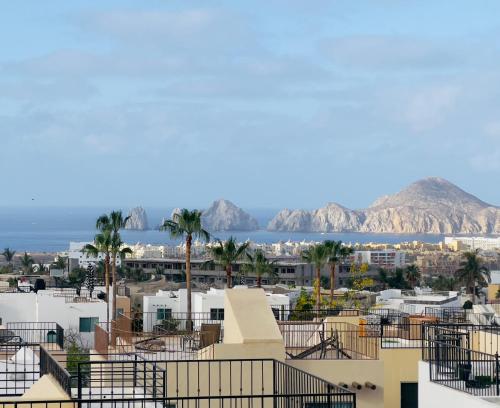 a view of the ocean from the roof of a building at Casa de Susie in Cabo San Lucas