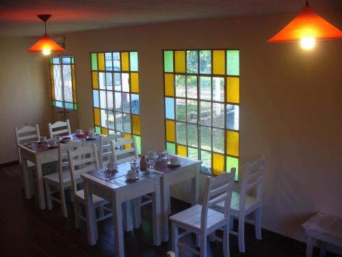 En restaurang eller annat matställe på Hosteria Nuevo Sol