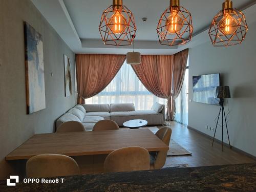 Postel nebo postele na pokoji v ubytování Hotel apartment aeon tower