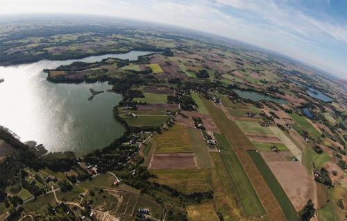 an aerial view of a park next to a body of water at 2 Bedroom Beautiful Home In Brzuze in Brzuze