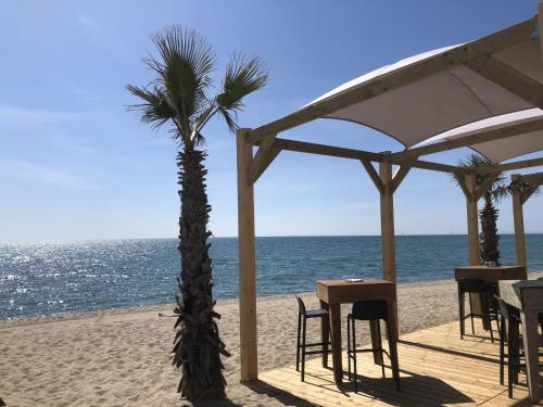 Studio Alcôve 3/4P, Grande Terrasse, Proche Plage - Parking Privé, Quartier Animé - Le Barcarès