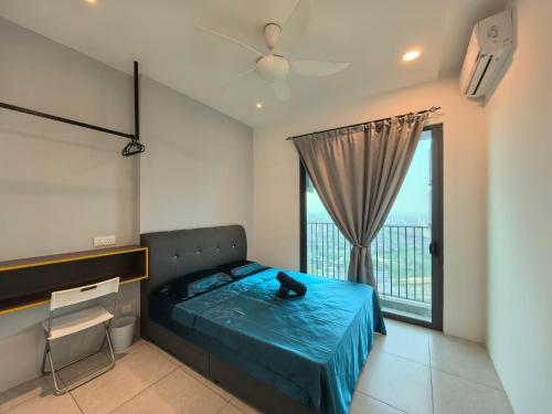 Postel nebo postele na pokoji v ubytování Sky Suite Meritus Residence in Perai