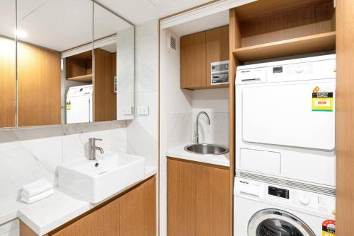 Kuchyň nebo kuchyňský kout v ubytování Sapphire Suite - Central Boutique Resort Vibes