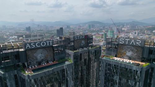 a view of a city from the top of a building at Star Residence 2br Unit Floor 46 in Kuala Lumpur