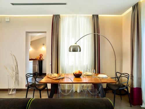 Uma área de estar em Trianon Borgo Pio Aparthotel