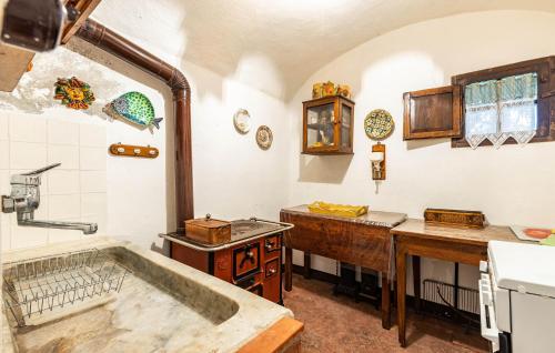 a bathroom with a tub and a sink at Villa Martelli in Capannoli