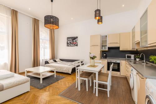 Kuchyňa alebo kuchynka v ubytovaní Real Apartments Révay