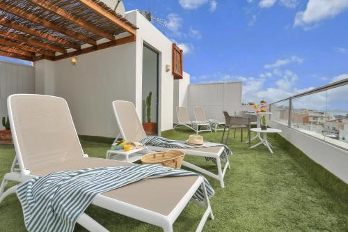Balkón nebo terasa v ubytování 4rooms Fuerteventura