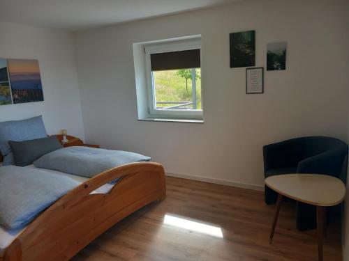 Postel nebo postele na pokoji v ubytování Haus Panorama