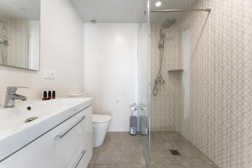 Et badeværelse på Apartamento Miguel Marquez Casajari