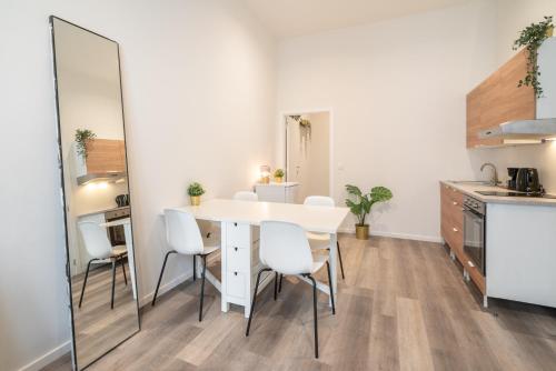Η κουζίνα ή μικρή κουζίνα στο Cozy Antwerp City Apartments