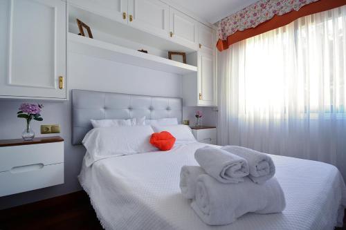 Postel nebo postele na pokoji v ubytování Céntrico apartamento en Meis