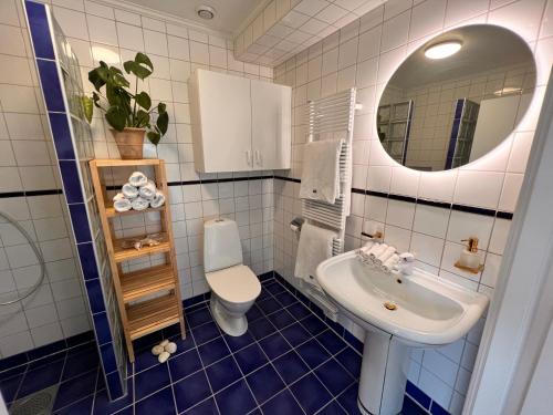 Koupelna v ubytování Casa Hönö Hästen