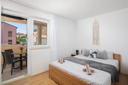 Χώρος καθιστικού στο Apartmani twins
