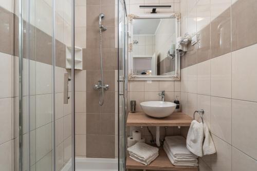Koupelna v ubytování Apartments Lile