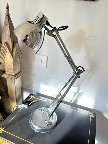 a lamp sitting on top of a table at Hewletts Mill in Castle Cary