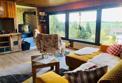 Posezení v ubytování Vedders Berghütte