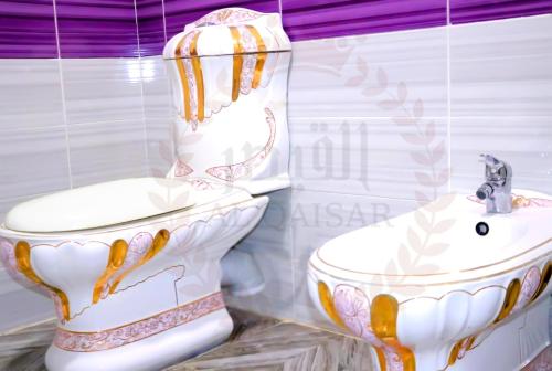 Koupelna v ubytování Hôtel AL QAISAR
