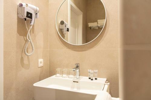 Koupelna v ubytování Hotel Sabot D'Or