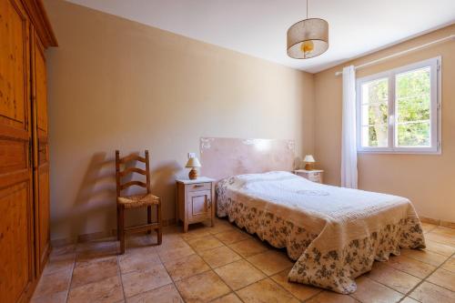 Postel nebo postele na pokoji v ubytování La Maison de Mathis - Maison avec piscine privée