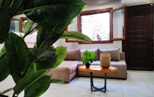 Ruang duduk di Mehmet Ali Luxury Apartment