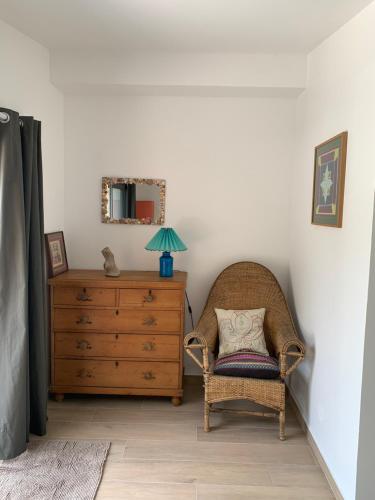 Chambre indépendante dans villa bord de mer