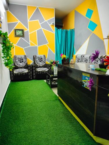 Zona de estar de Teja Residency