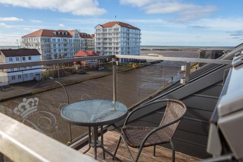 Balkón nebo terasa v ubytování Apartament BURSZTYNOWY Wschodnia 12 Darłówko DreamHouse nad morzem