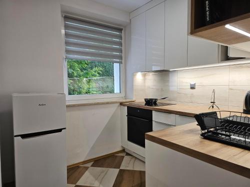 Kuchyňa alebo kuchynka v ubytovaní Apartament Przy Lesie