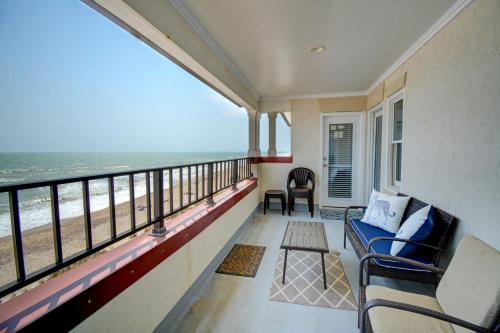 a balcony with a view of the ocean at Villa Capriani 315B in Chadwick Acres