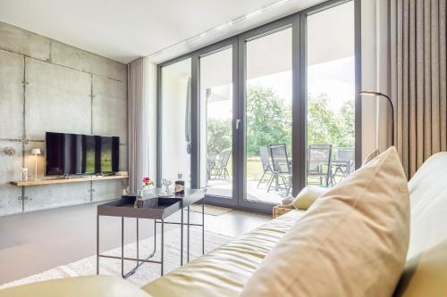Μια τηλεόραση ή/και κέντρο ψυχαγωγίας στο Ferienhaus Peak TWO