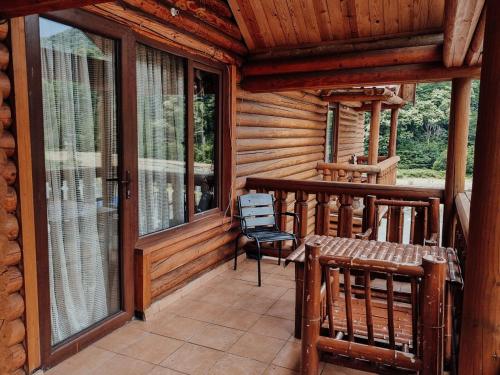Balkón nebo terasa v ubytování Hotel Chveneburi