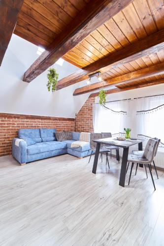 Χώρος καθιστικού στο Apartamenty Sowi Most