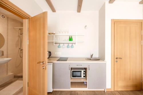 Køkken eller tekøkken på Vila Epušė