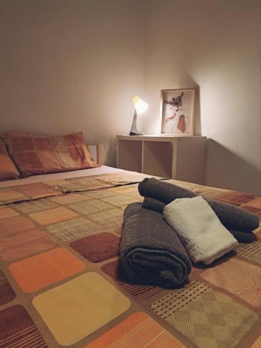 En eller flere senge i et værelse på Katja's Apartment
