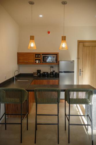Kuchyň nebo kuchyňský kout v ubytování Casa Maria Boutique Hotel