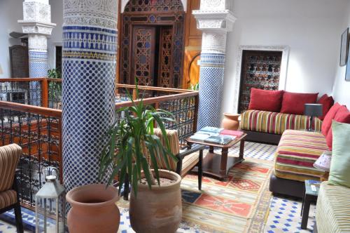 Coin salon dans l'établissement Riad Adarissa