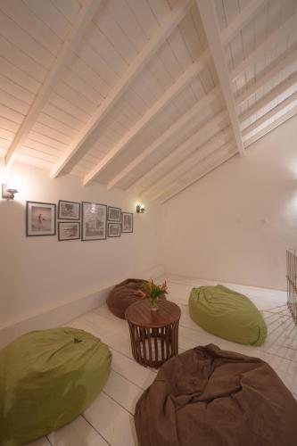 a room with two bean bags on the floor at Idda Boutique Villa - Four Bedroom Luxury Villa with Private Pool Near the Beach in Ahangama