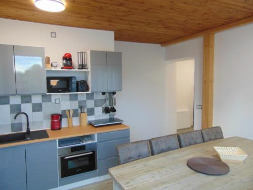 Kuchyň nebo kuchyňský kout v ubytování Apartmány u medvědů Krkonoše