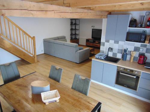 Kuchyň nebo kuchyňský kout v ubytování Apartmány u medvědů Krkonoše
