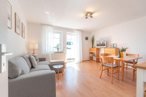 Khu vực ghế ngồi tại Ferienwohnung Ostseetraum