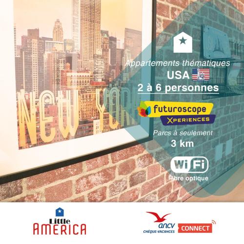 Little America - Appart Hôtel 3km Futuroscope