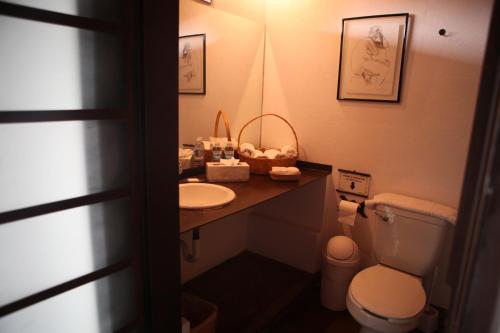 Vonios kambarys apgyvendinimo įstaigoje Madre Tierra B&B