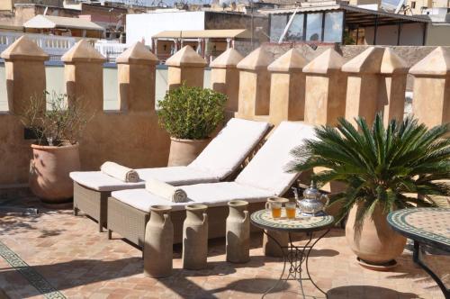 Balcon ou terrasse dans l'établissement Riad Adarissa
