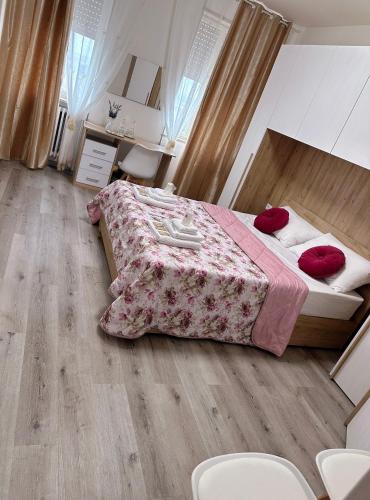 Postel nebo postele na pokoji v ubytování Miela