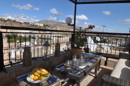 Balcon ou terrasse dans l'établissement Riad Adarissa