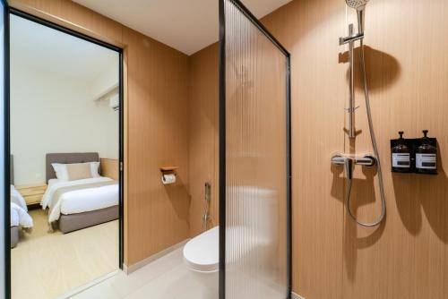 Koupelna v ubytování Stanton Gaya Hotel