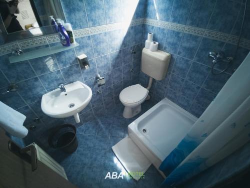 Koupelna v ubytování Garni Motel Aba