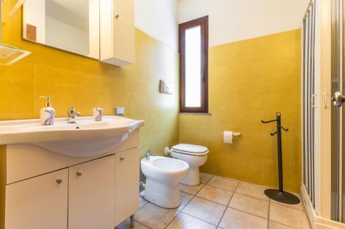 Koupelna v ubytování Magy House