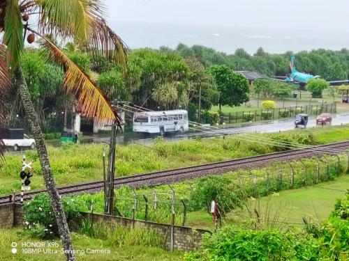 Landskap semula jadi dekat dengan rumah percutian